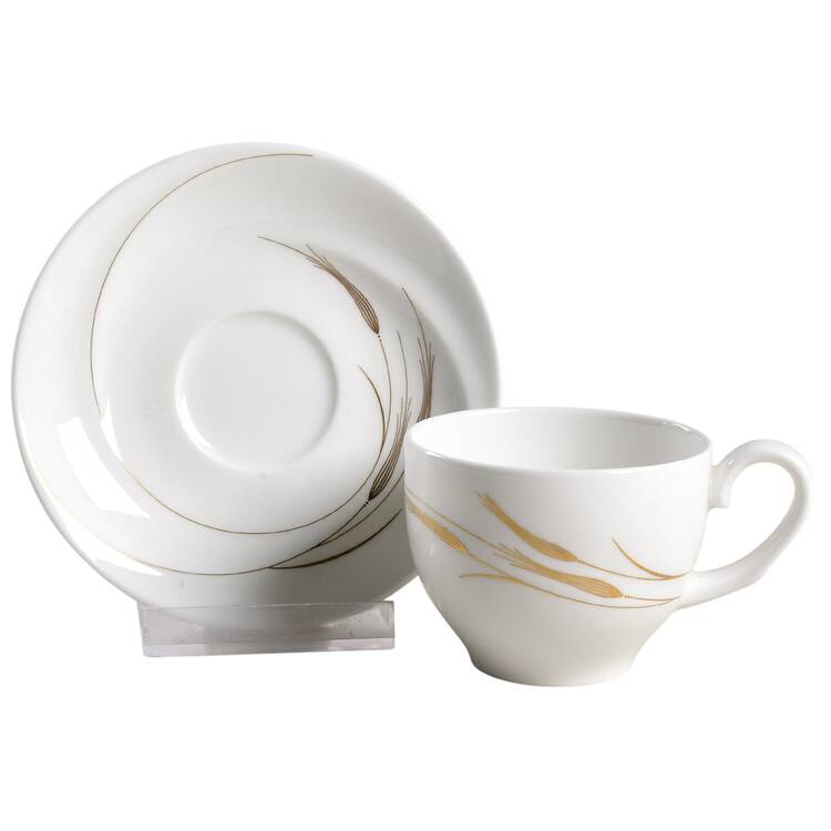Serenity Flat Demitasse Cup & Saucer Set
