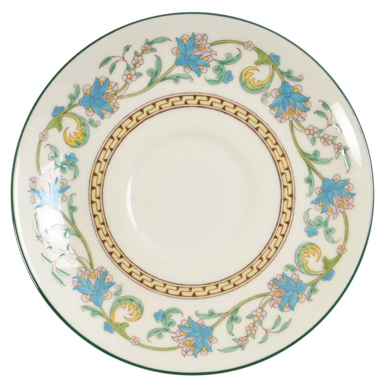 Shah (W734, Cream Rim) Saucer for Peony Shape Footed Cup