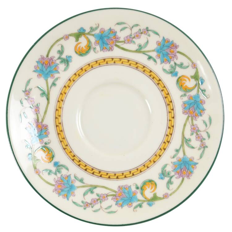 Shah (W734, Cream Rim) Saucer for Leigh Shape Footed Cup