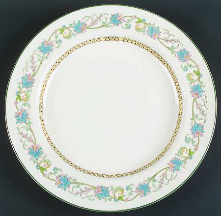 Shah (W734, Cream Rim) 15" Chop Plate (Round Platter)