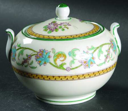 Shah (W734, Cream Rim) 146 Shape Sugar Bowl & Lid
