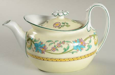 Shah (W734, Cream Rim) Mini Teapot & Lid