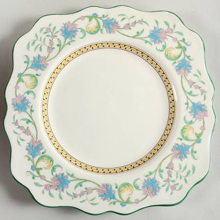 Shah (W734, Cream Rim) Square Salad Plate
