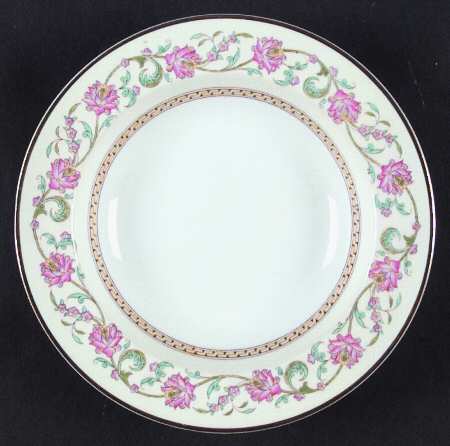 Shah (W3725, Gold Trim) Rim Soup Bowl