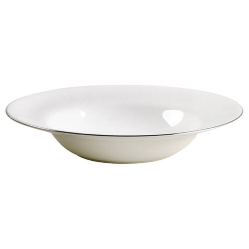 Silver Ermine (R4452, Contour Shape) Rim Soup Bowl