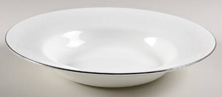 Silver Ermine (R4452, Contour Shape) Large Rim Soup Bowl by Wedgwood