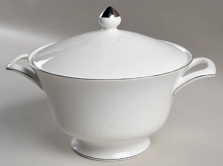 Silver Ermine (R4452, Contour Shape) Round Covered Vegetable by Wedgwood