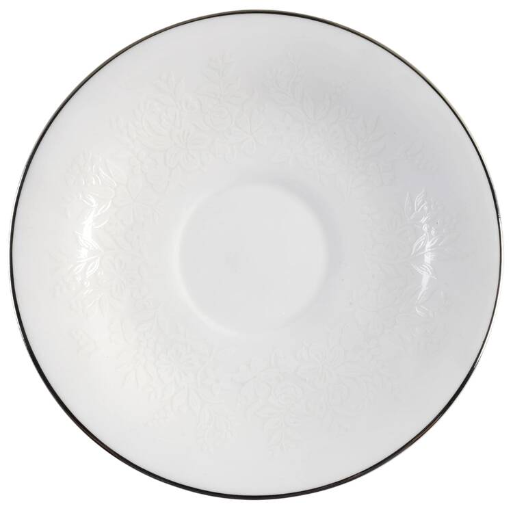 Silver Ermine (R4452, Contour Shape) Saucer