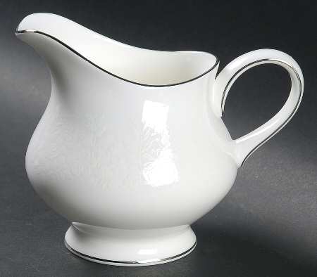Silver Ermine (R4452, Contour Shape) Creamer by Wedgwood