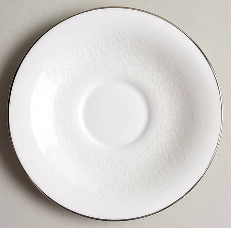 Silver Ermine (R4452, Traditional Shape) Saucer for Leigh Shape Footed Cup