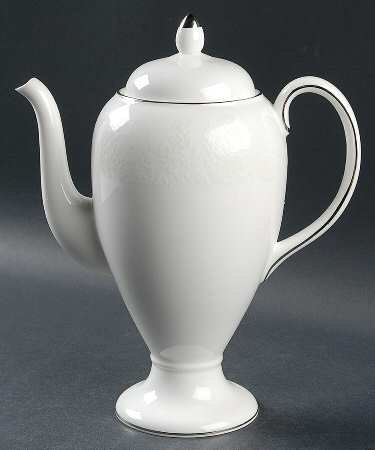 Silver Ermine (R4452, Traditional Shape) Coffee Pot & Lid