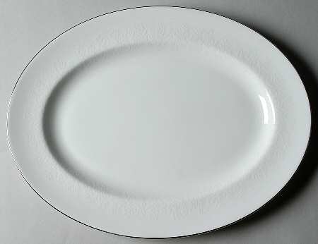 Silver Ermine (R4452, Traditional Shape) 15" Oval Serving Platter