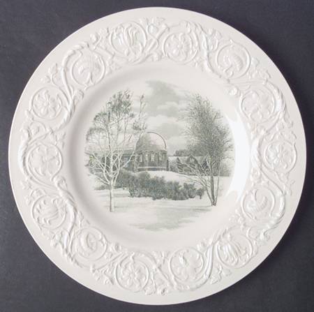 Smith College Green Dinner Plate