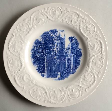 Smith College Blue Dinner Plate