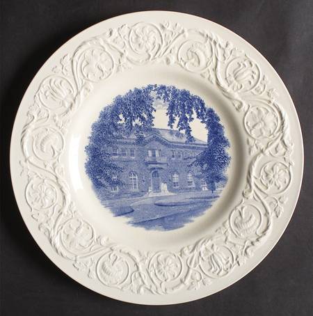 Smith College Blue Dinner Plate