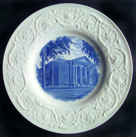 Smith College Blue Dinner Plate