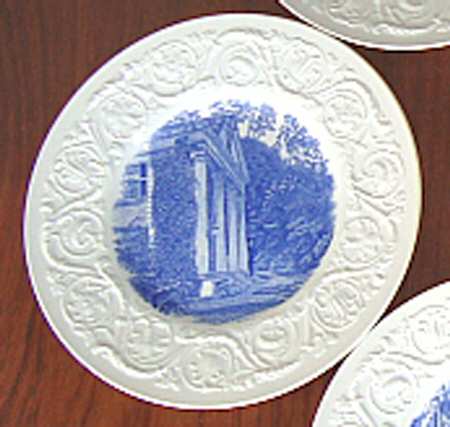 Smith College Blue Luncheon Plate