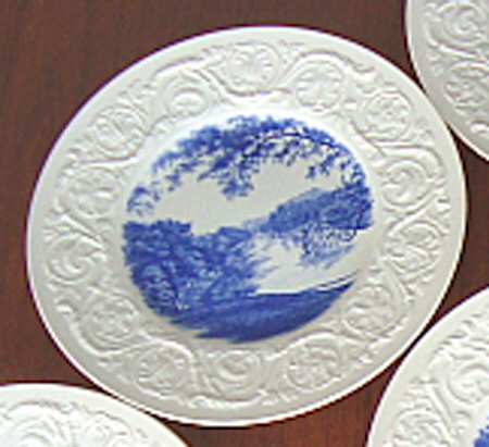 Smith College Blue Luncheon Plate