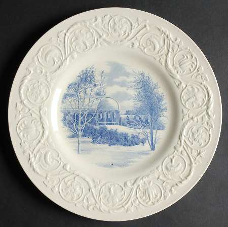 Smith College Blue Dinner Plate