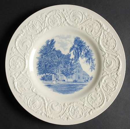 Smith College Blue Dinner Plate