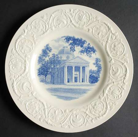Smith College Blue Dinner Plate