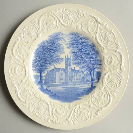 Smith College Blue Luncheon Plate