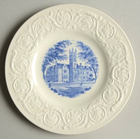 Smith College Blue Bread & Butter Plate