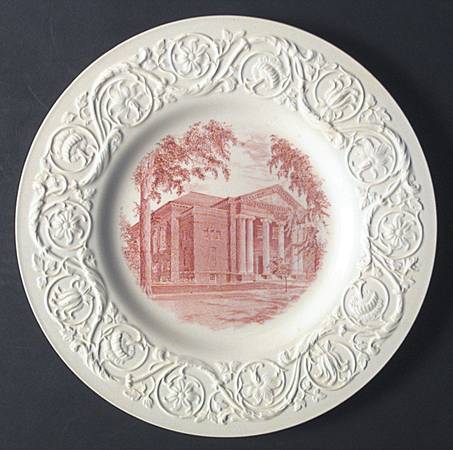 Smith College Pink Dinner Plate by Wedgwood