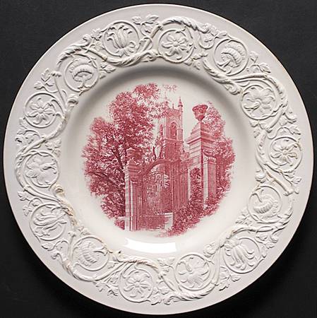 Smith College Pink Dinner Plate