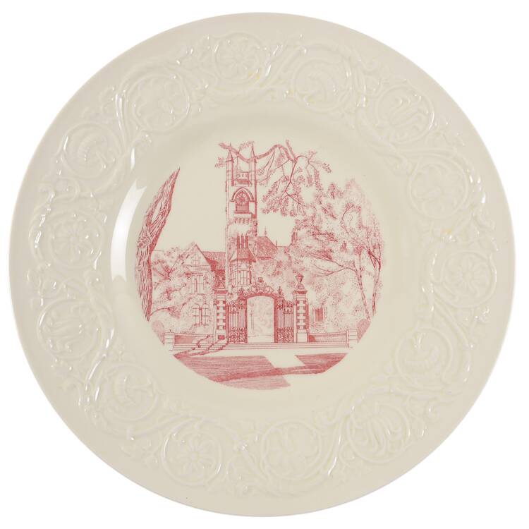 Smith College Pink Dinner Plate