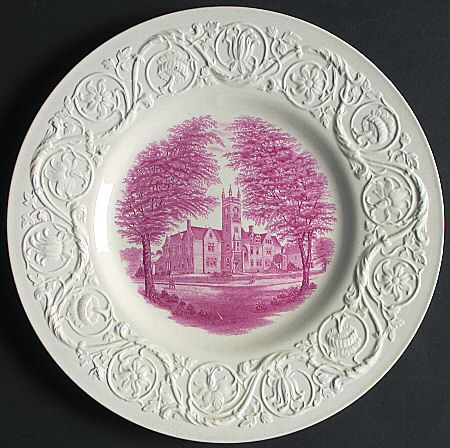 Smith College Pink Dinner Plate