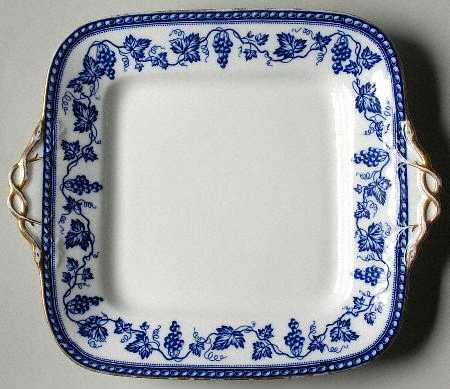The Sofia Square Handled Cake Plate by Wedgwood