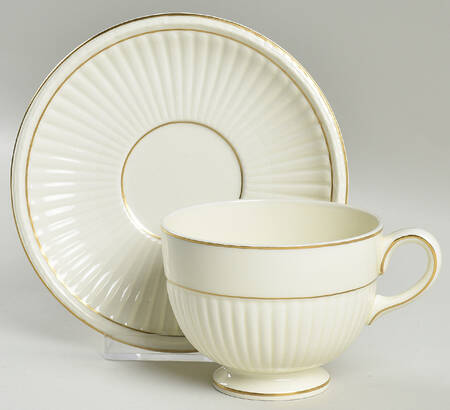 Spartan Footed Cup & Saucer Set