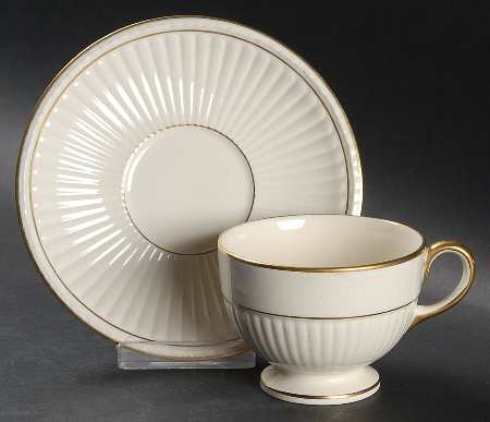 Spartan Footed Cup & Saucer Set