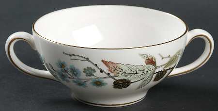 Spring Morning Flat Cream Soup Bowl