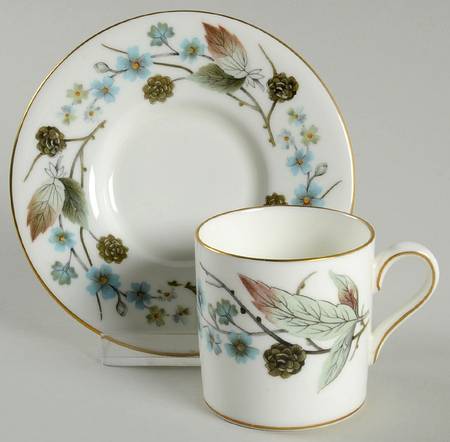 Spring Morning Bond Shape Demitasse Cup and Saucer Set