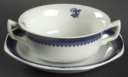 Springfield Flat Cream Soup Bowl & Saucer Set