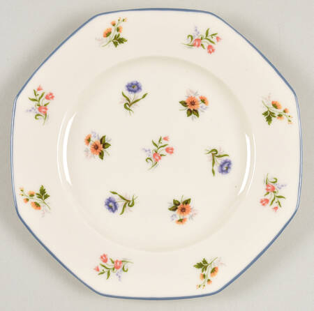 Springtime (Multi On Ivory) Bread & Butter Plate