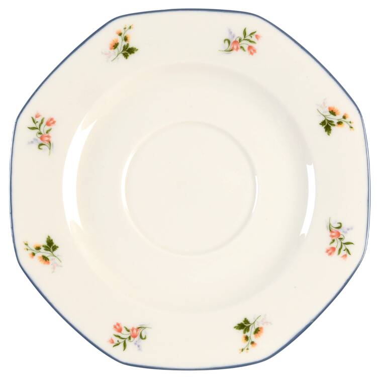Springtime (Multi On Ivory) Underplate for Gravy Boat