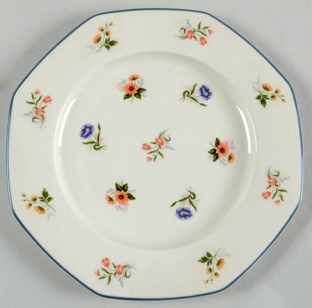Springtime (Multi On Ivory) Salad Plate