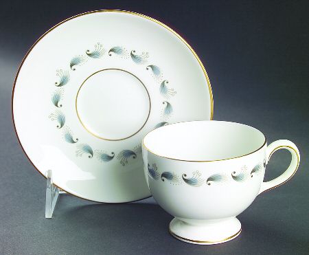 Stardust Footed Cup & Saucer Set