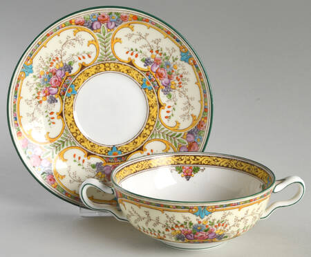 St Austell Flat Cream Soup Bowl & Saucer Set