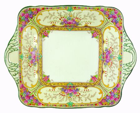 St Austell Square Handled Cake Plate