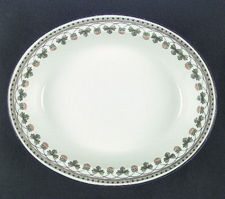 Strawberry Fruit 10" Oval Vegetable Bowl