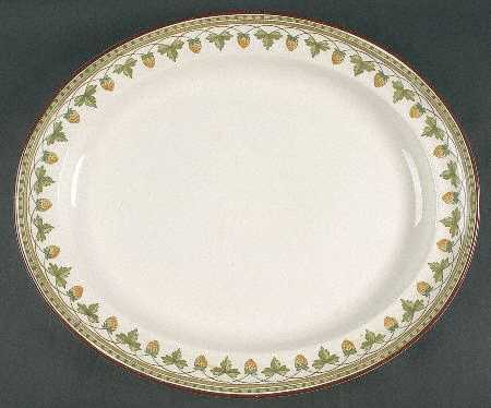 Strawberry Fruit 16" Oval Serving Platter