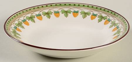 Strawberry Fruit Saucer for Footed Cup