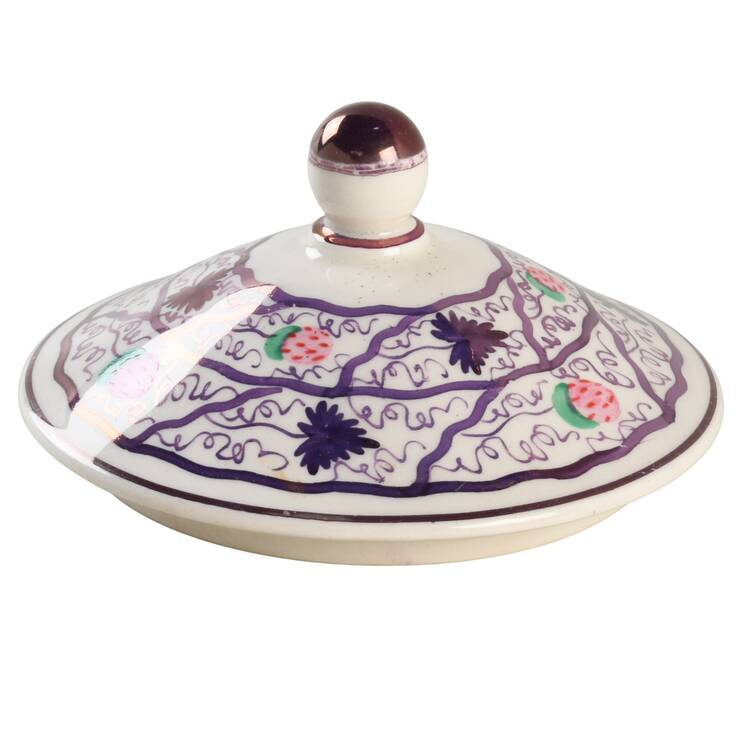 Strawberry Lustre Lid for Sugar Bowl