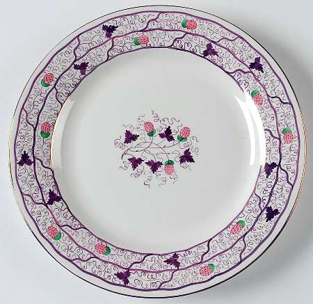 Strawberry Lustre Luncheon Plate