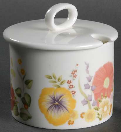 Summer Bouquet Sugar Bowl & Lid