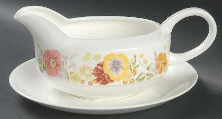 Summer Bouquet Gravy Boat & Underplate